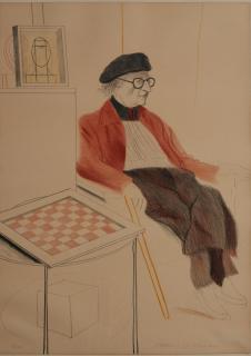David Hockney - Man Ray, from Homage to Man Ray