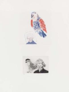 David Hockney - My Mother with a Parrot (S.A.C. 161)
