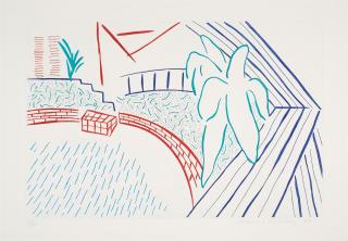 David Hockney - My Pool and Terrace (Aus: Eight by Eight to Celebrate the Temporary Contemporary)