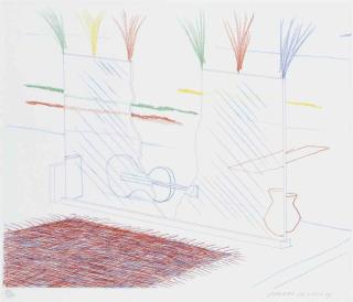 David Hockney - On It May Stay His Eye, from The Blue Guitar (Scottish Arts Council 215)