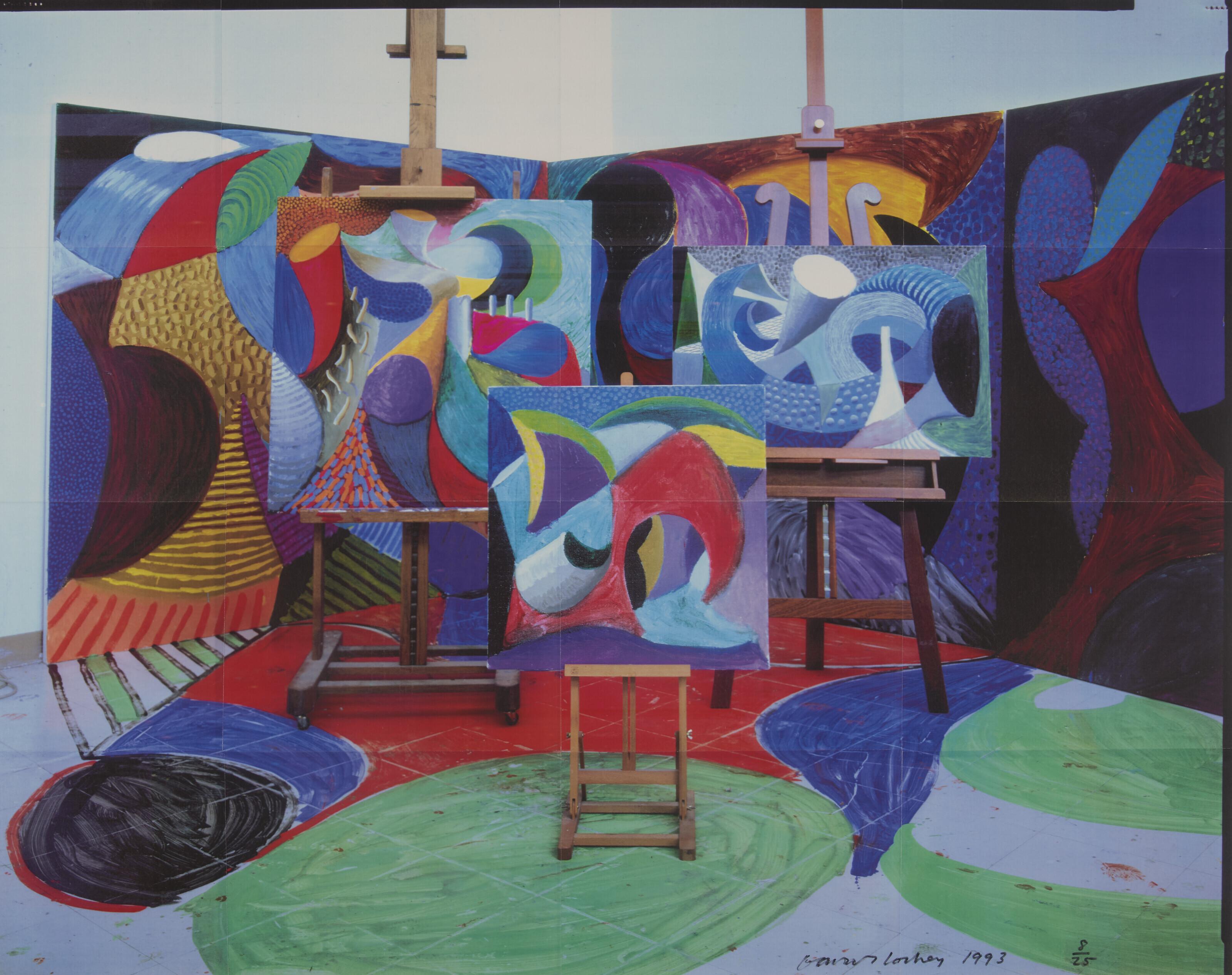 David Hockney - Painted Environment II