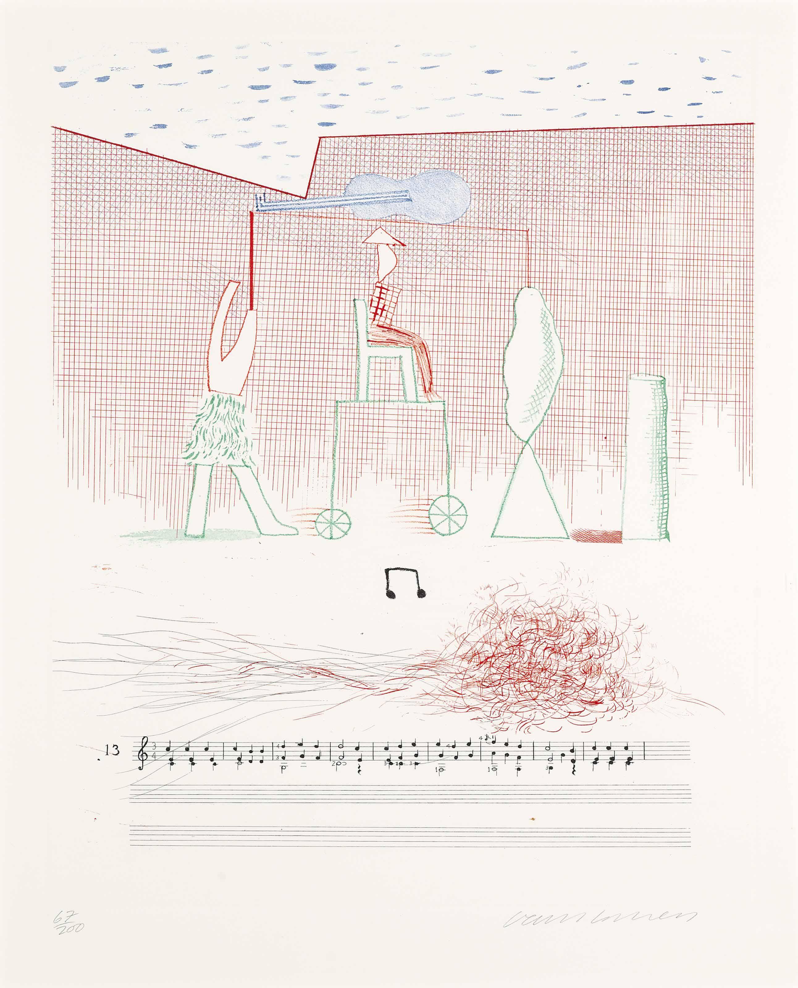 Parade, From The Blue Guitar by David Hockney Art.Salon