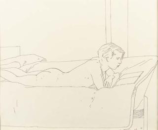 David Hockney - Peter reading