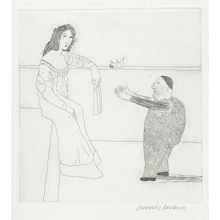 David Hockney - Pleading for the Child, from Grimm\'s Fairy Tales
