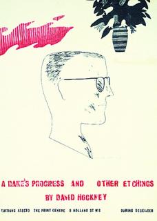 David Hockney - Poster: Rake\'s progress and other etchings by David Hockney (Plakat)