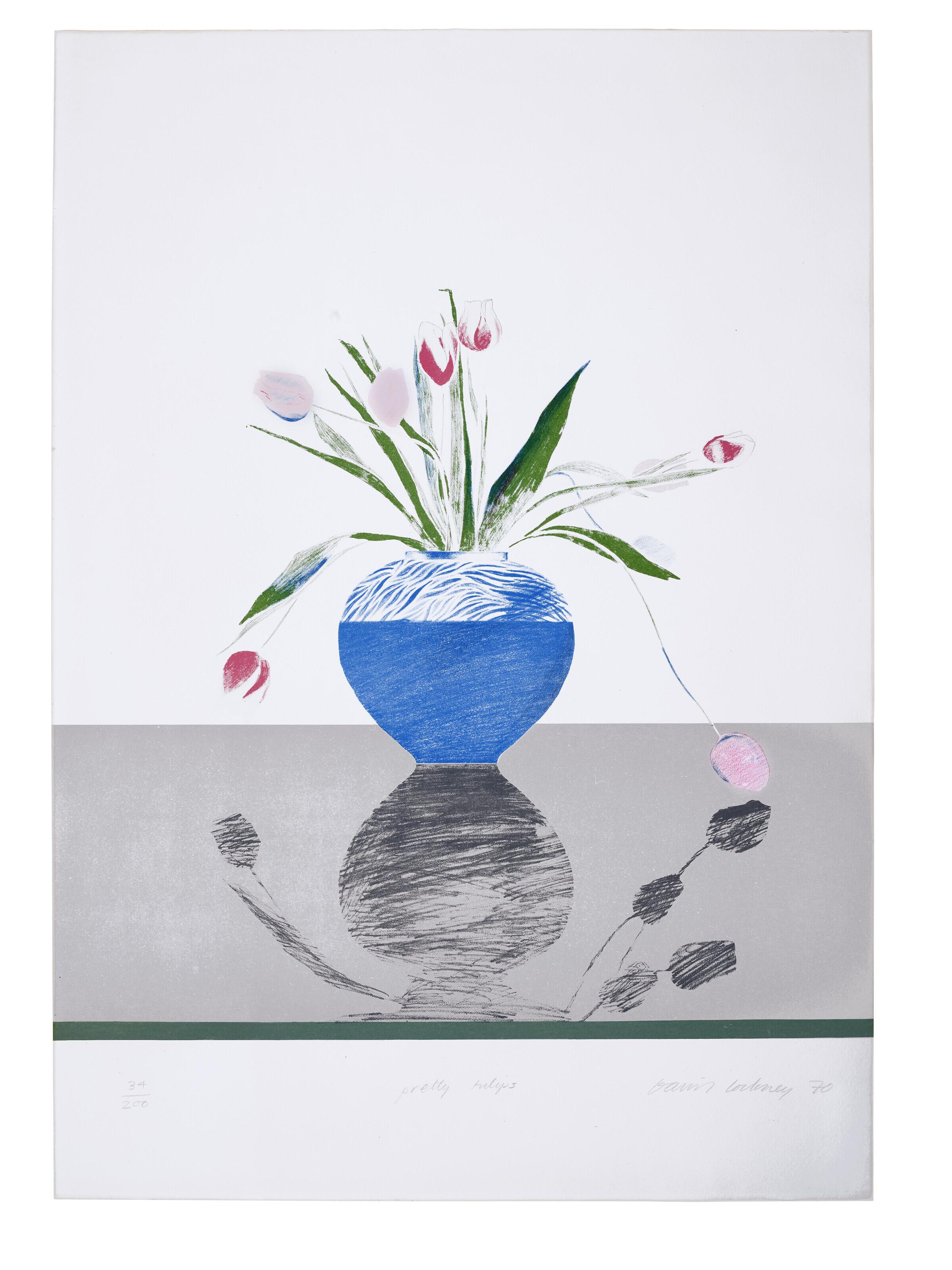 David Hockney - Pretty Tulips