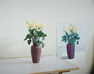 David Hockney - Roses for Mother, 1995