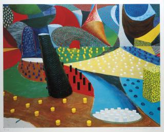 David Hockney - Second Detail, Snails Space, March 25th 1995 (To. 356)