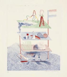 David Hockney - Serenade, from The Blue Guitar (S.A.C. 217)