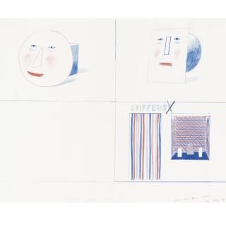David Hockney - Simplified Faces