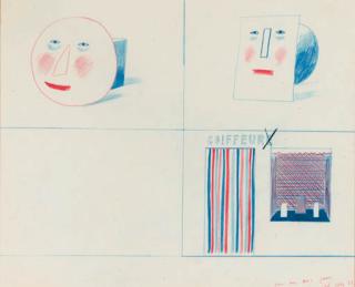 David Hockney - Simplified Faces