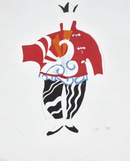 David Hockney - Sketch For Chinese Conjuror From \