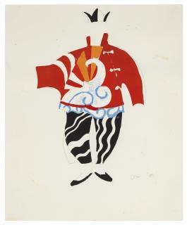 David Hockney - Sketch for Chinese Conjuror from \