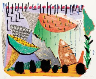 David Hockney - Slow Rise, from Some More New Prints