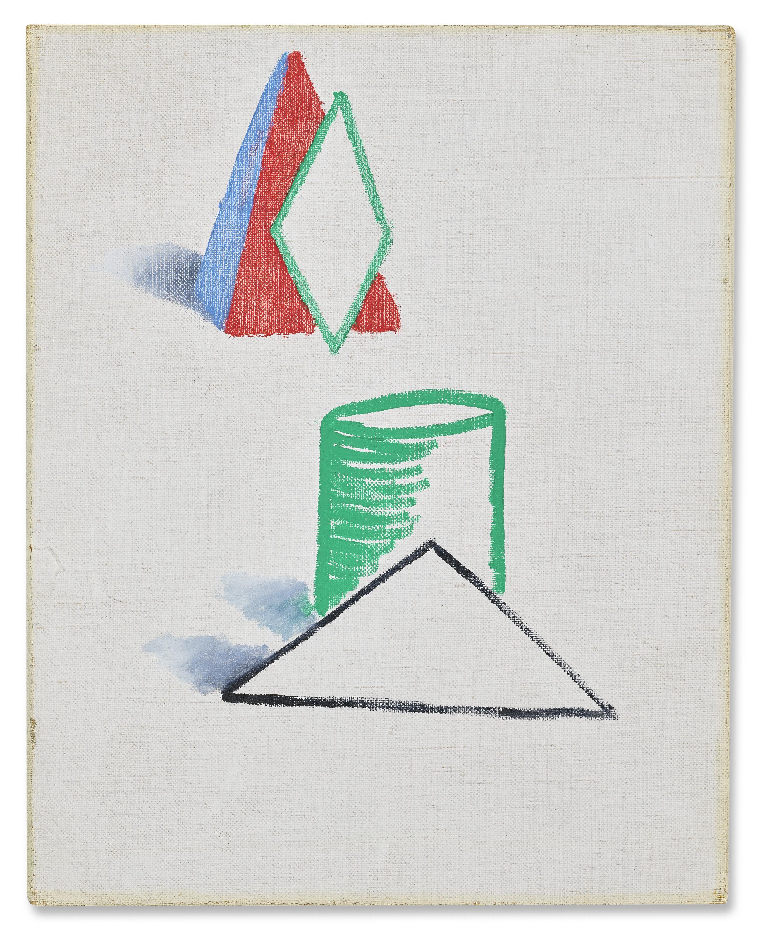 David Hockney - Study for Simplified Faces