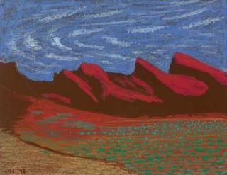 David Hockney - Study of Grand Canyon V