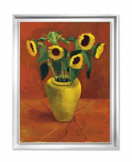 David Hockney - Sunflowers In a Yellow Vase