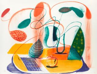 David Hockney - Table Flowable