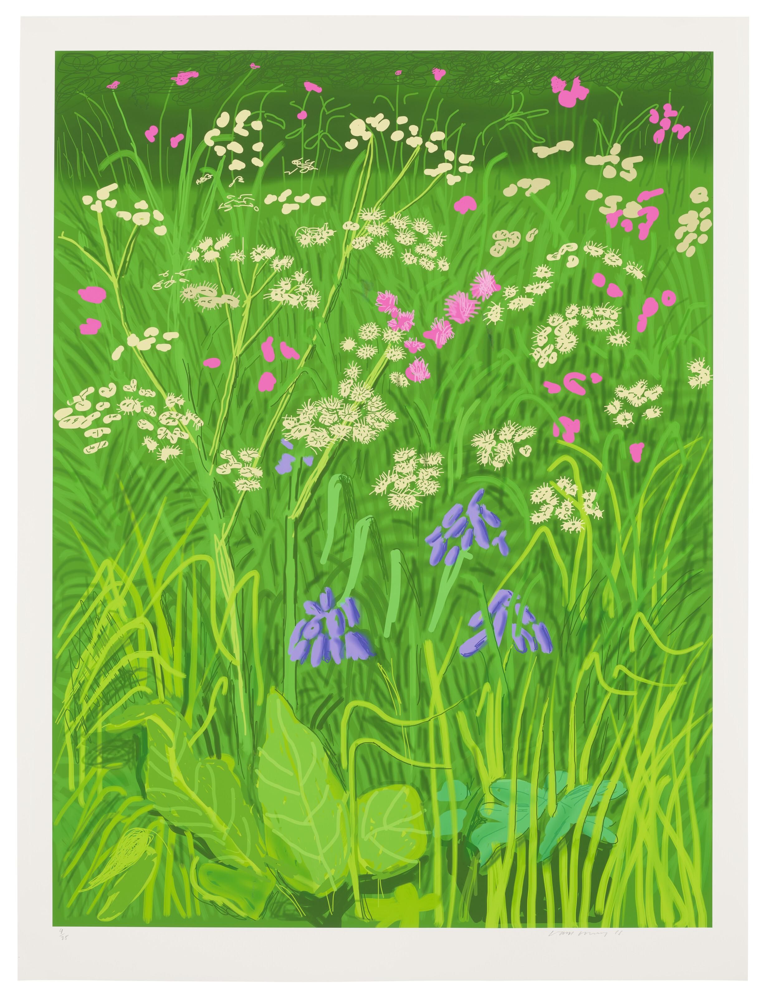 David Hockney - The Arrival of Spring in Woldgate, East Yorkshire in 2011 (twenty eleven) - 17 May 2011