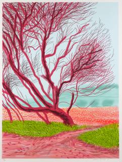 David Hockney - The Arrival of Spring in Woldgate, East Yorkshire in 2011 (twenty eleven)-18 March