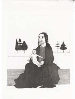 David Hockney - The Enchantress with the Baby Rapunzel, from Six Fairy Tales from the Brothers Grimm (S.A.C. 83)