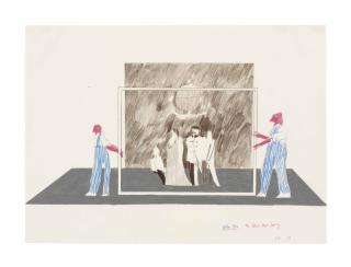 David Hockney - The Polish Royal Family (From Ubu Roi)