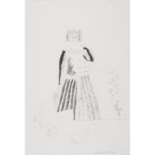David Hockney - The Rescued Princess, from Illustrations for Six Fairy Tales from the Brothers Grimm