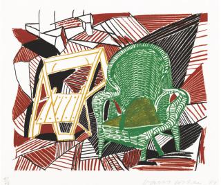 David Hockney - Two Pembroke Studio Chairs, from Moving Focus (T. 276; M.C.A.T. 264)