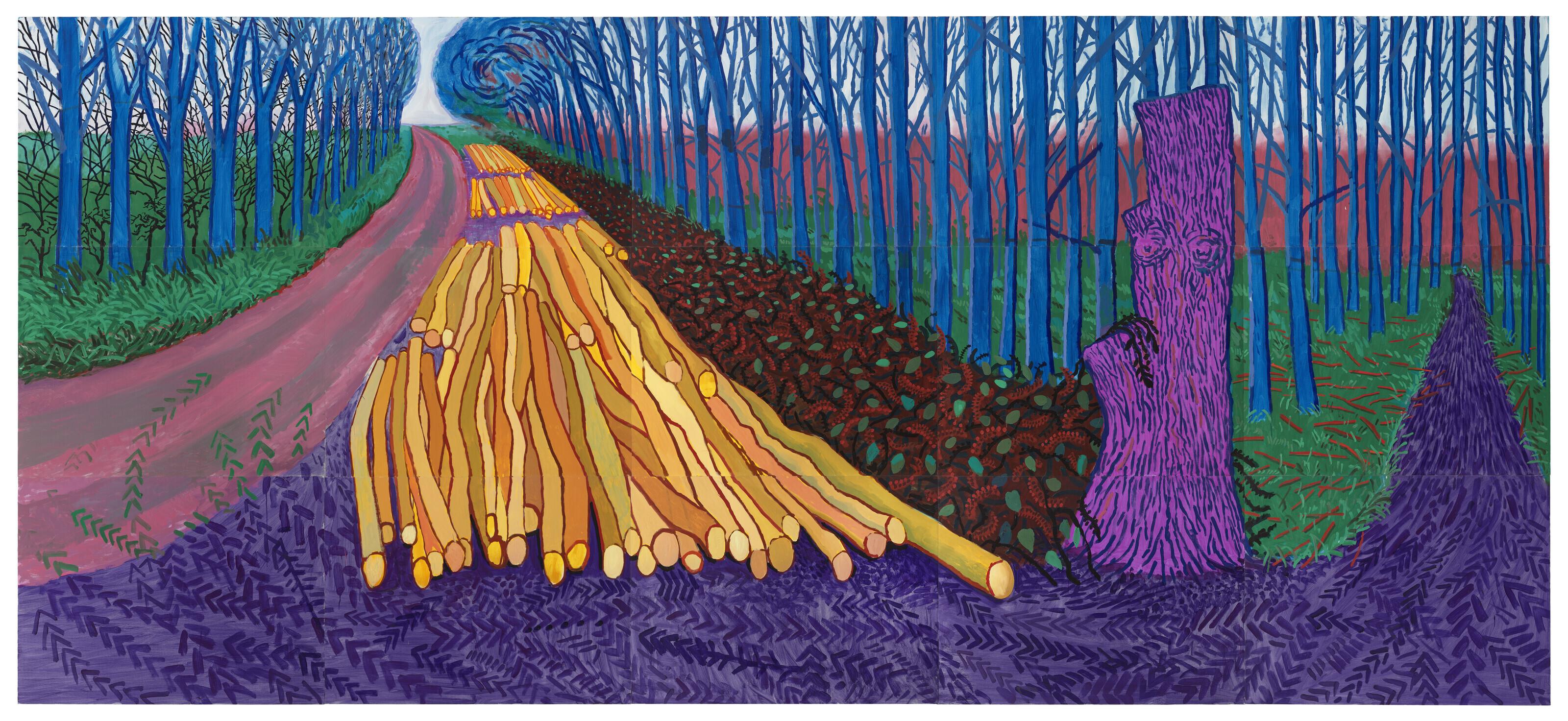 David Hockney - Winter Timber
