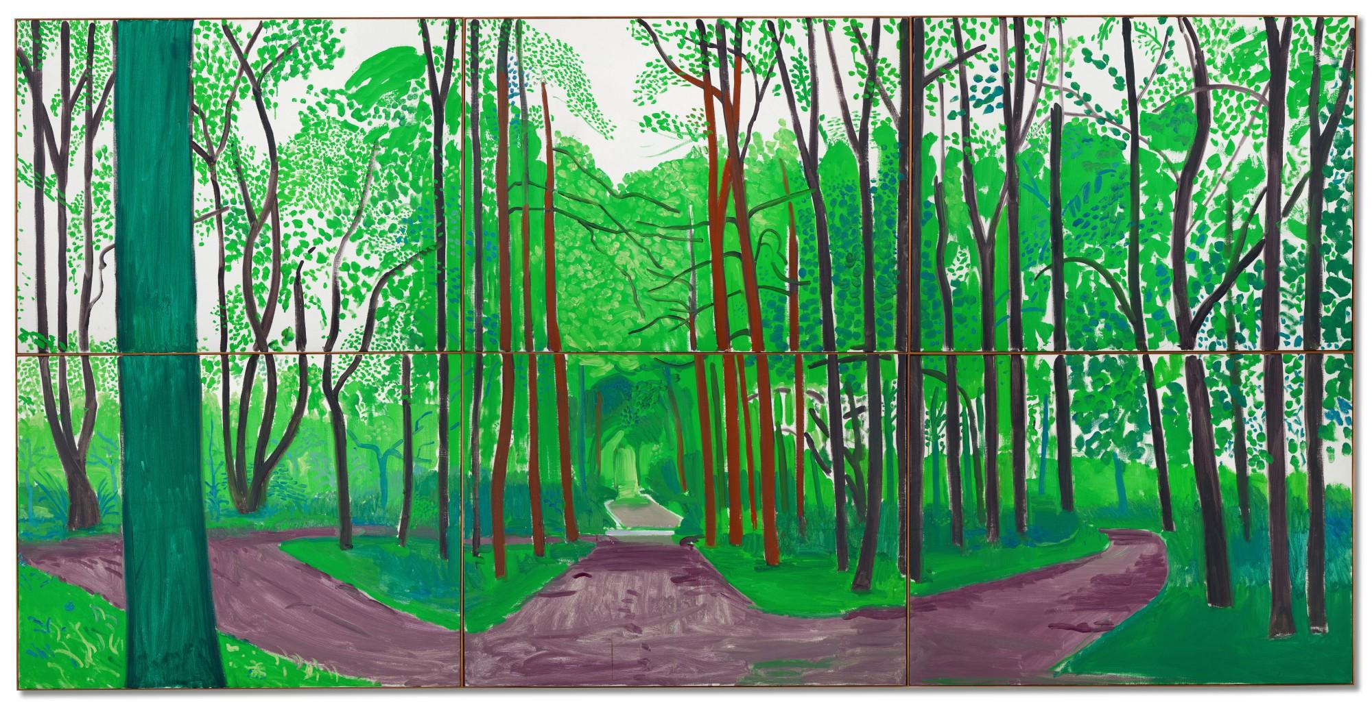David Hockney - Woldgate Woods II, 16 & 17 May, 2006