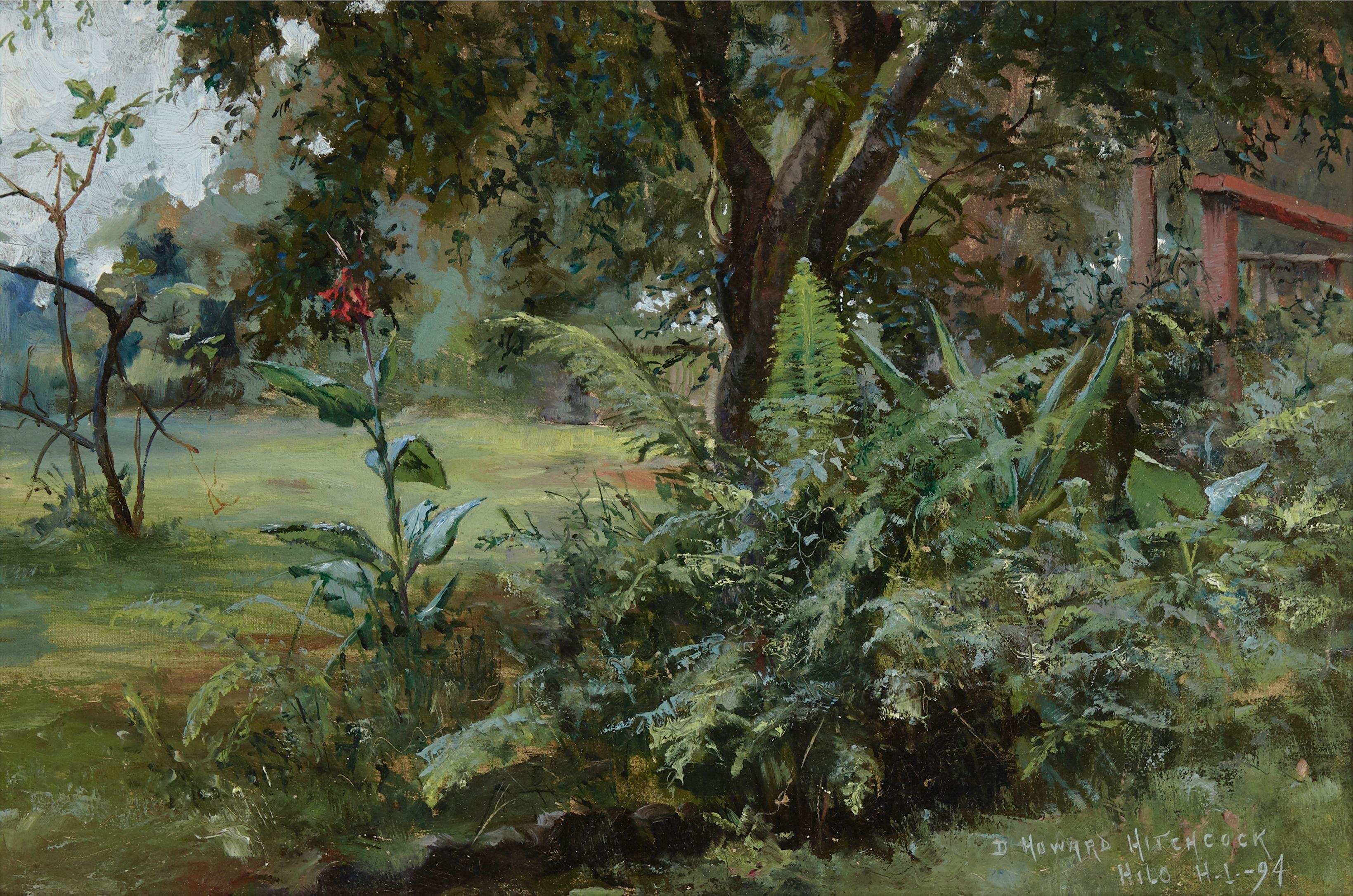 David Howard Hitchcock - Hilo Garden 12 x 18in