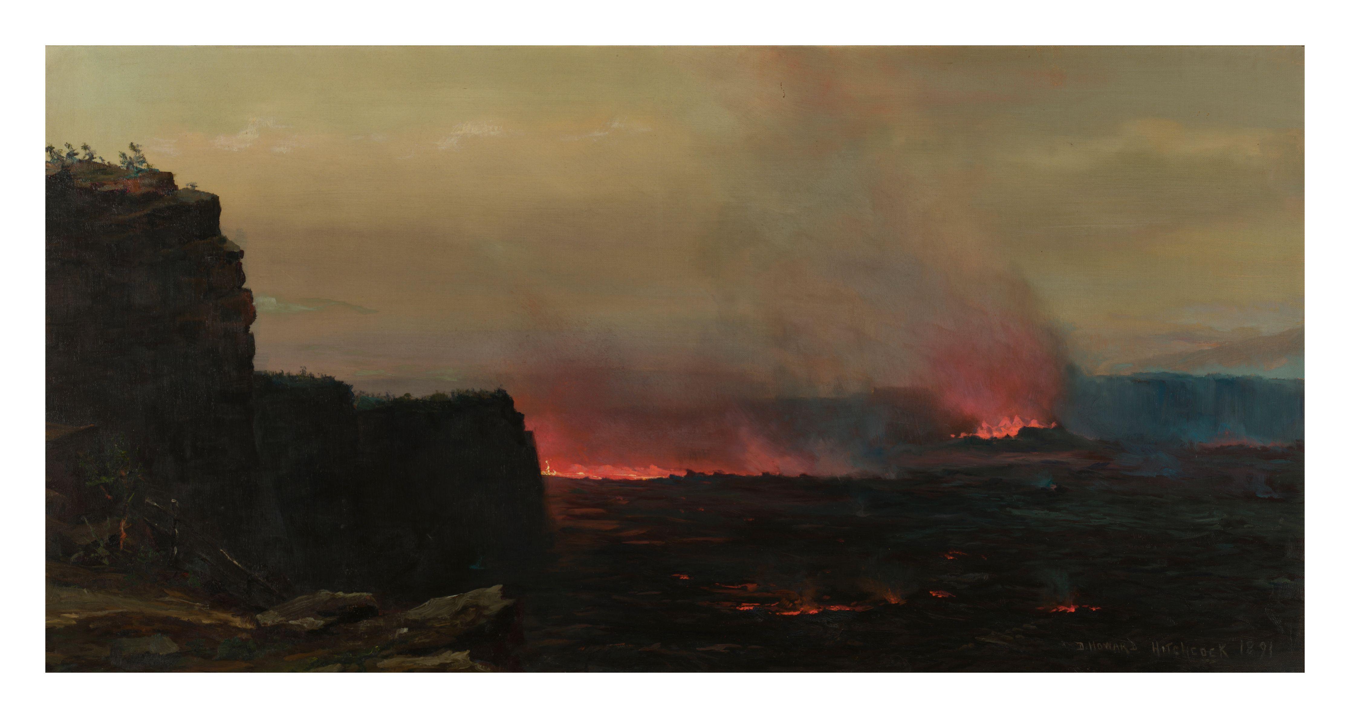 David Howard Hitchcock - Untitled (Burning Lake, Hawaii)