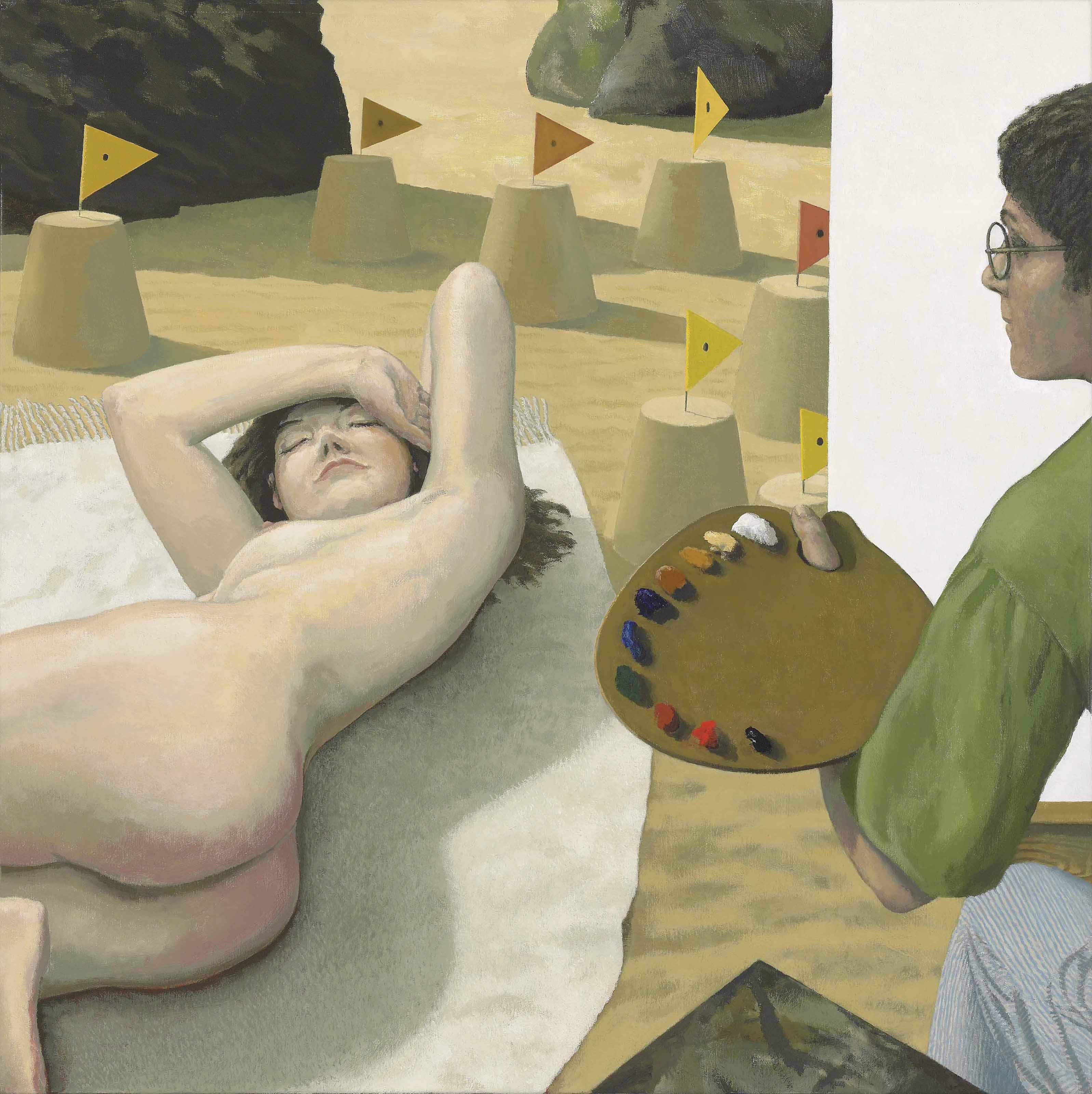 David Inshaw - Artist and Wife