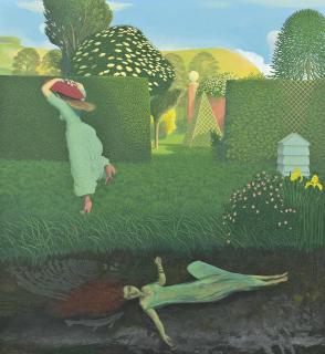 David Inshaw - The River Bank (Ophelia)