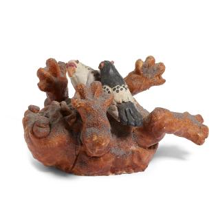 David James Gilhooly - Bread Frog Eaten by Pigeons, 1977