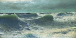 David James - A Grey Day off the Cornish Coast