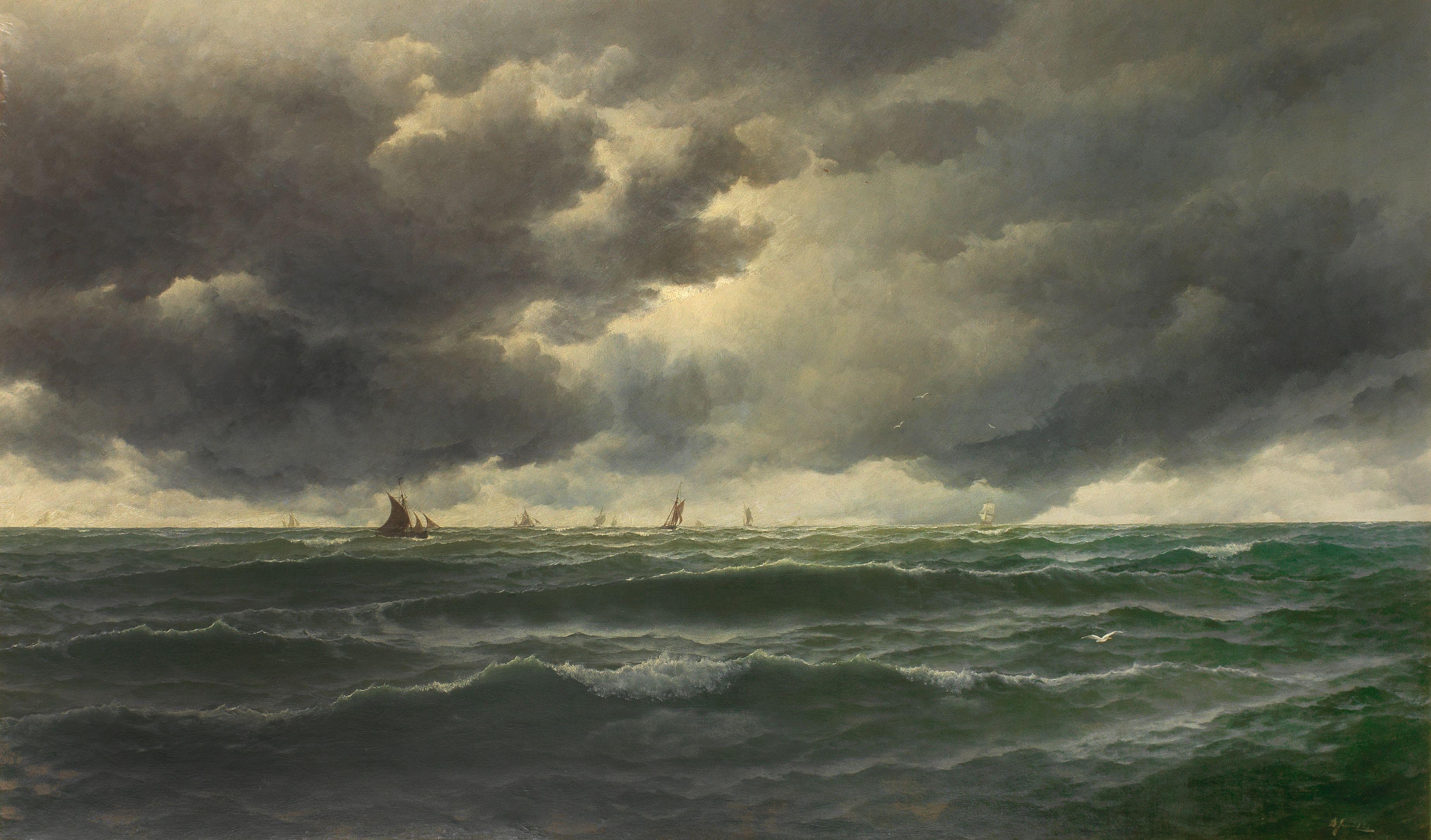 David James - A squally day off the Cornish coast