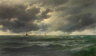 David James - A squally day off the Cornish coast