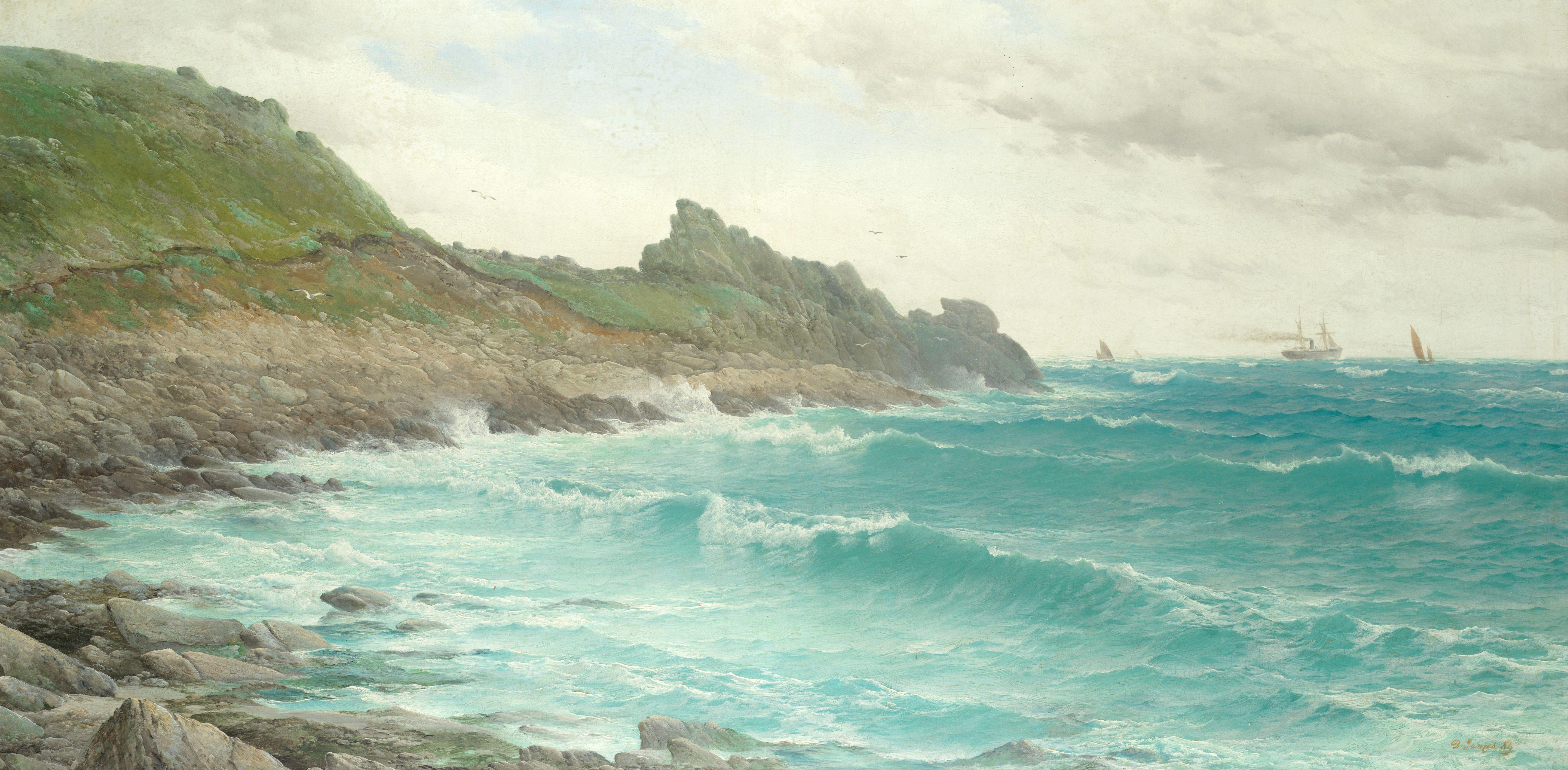 David James - Breakers off the Cornish coast