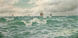 David James - Fishing Boats Going Out, North Sea