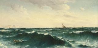 David James - \'Hull down\', off Cornwall