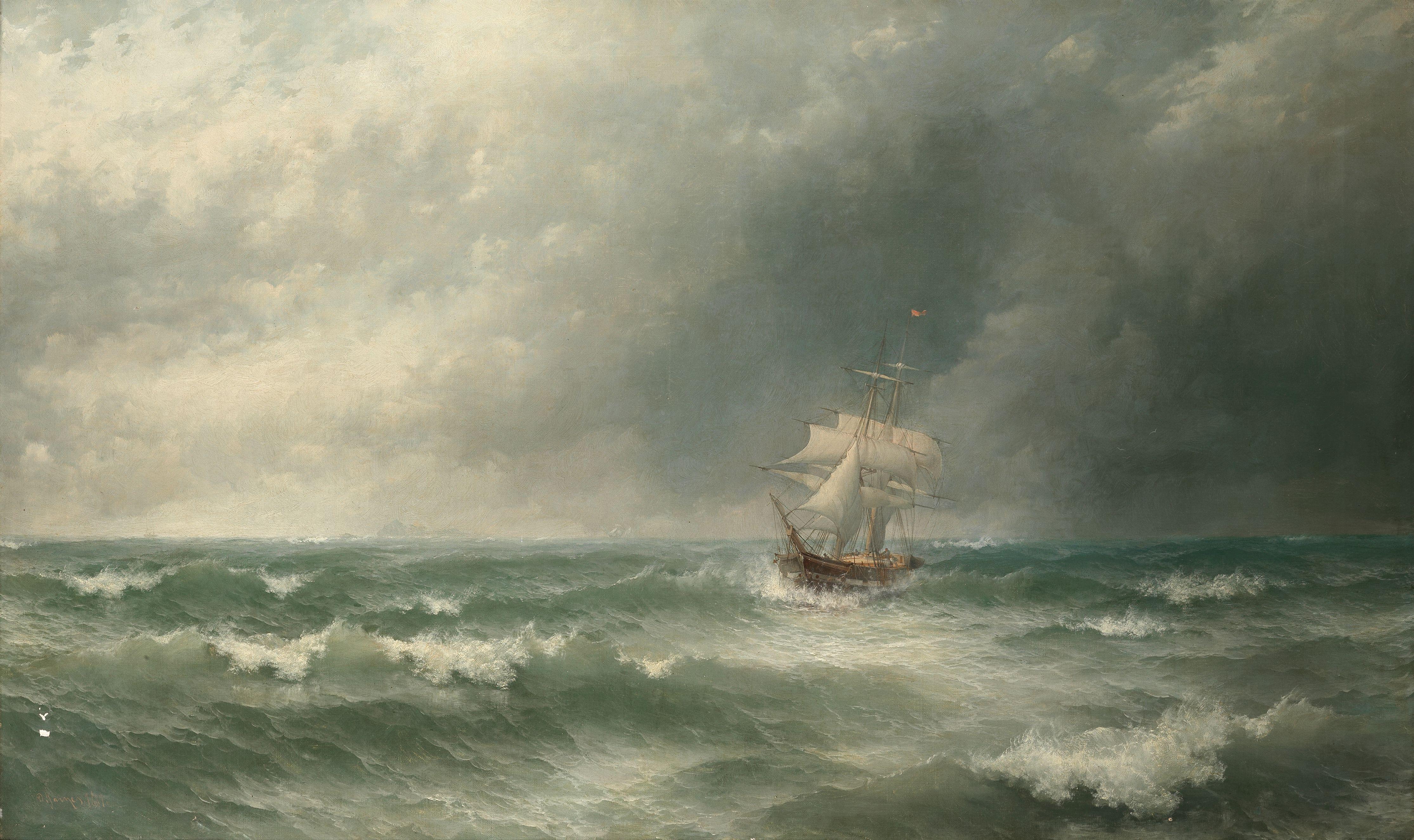 David James - Sailing in stormy seas