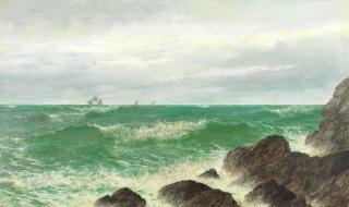 David James - Ships off a coastline