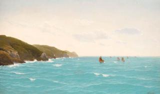 David James - The fishing fleet running up the Cornish coast