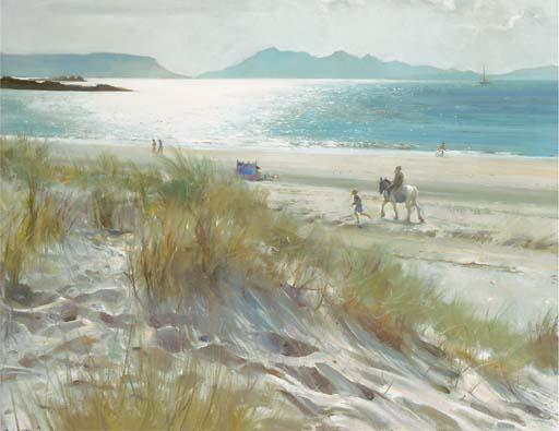 David Jan Curtis - Sand dunes and sea, Arisaig, Scotland