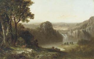 David Johnson - Deer In The White Mountains