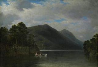 David Johnson - Morning, Lake George 18 1/8 x 26 1/8 in. (46 x 66.4 cm.)