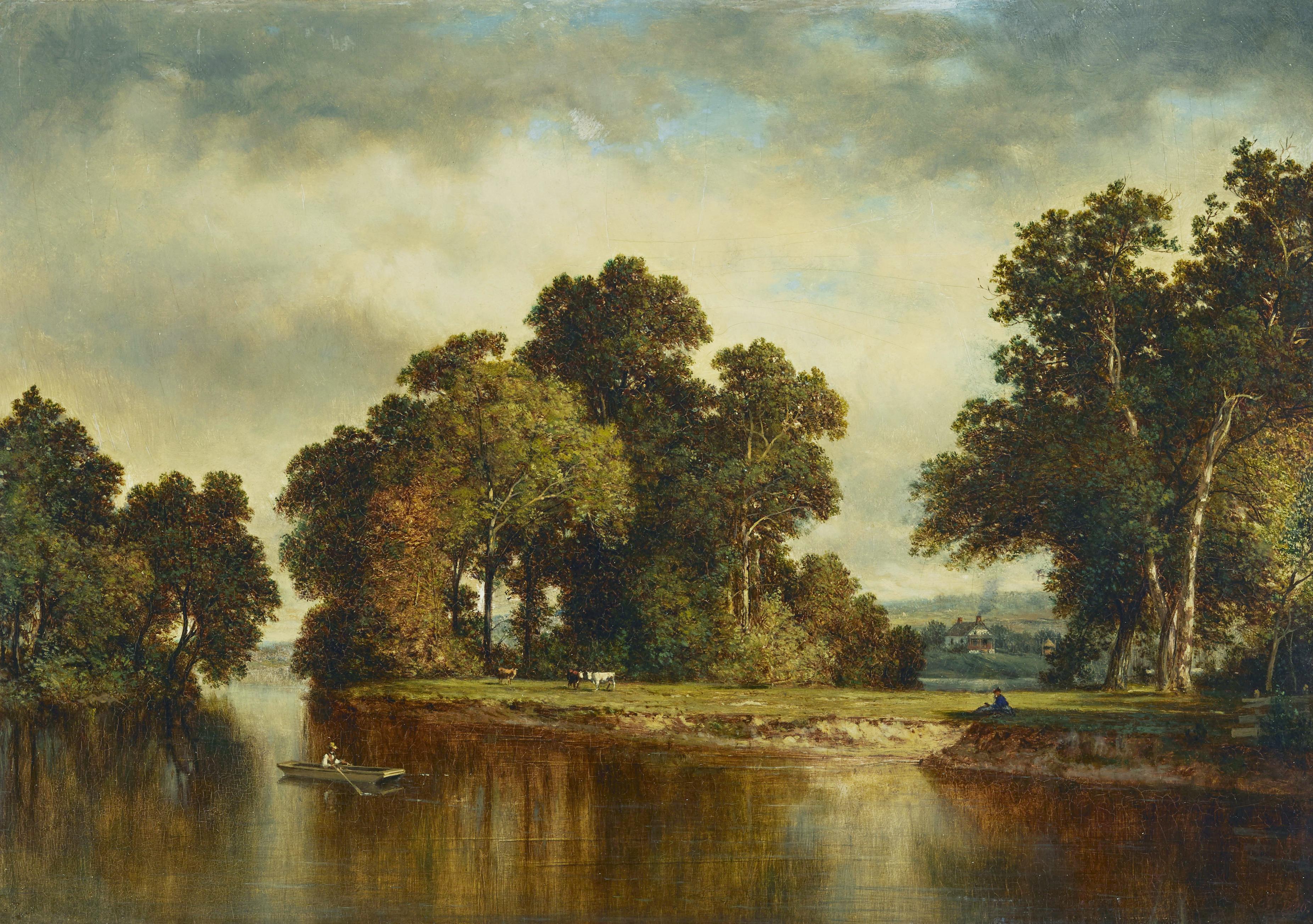 David Johnson - Scenery on the Weinockie, New Jersey