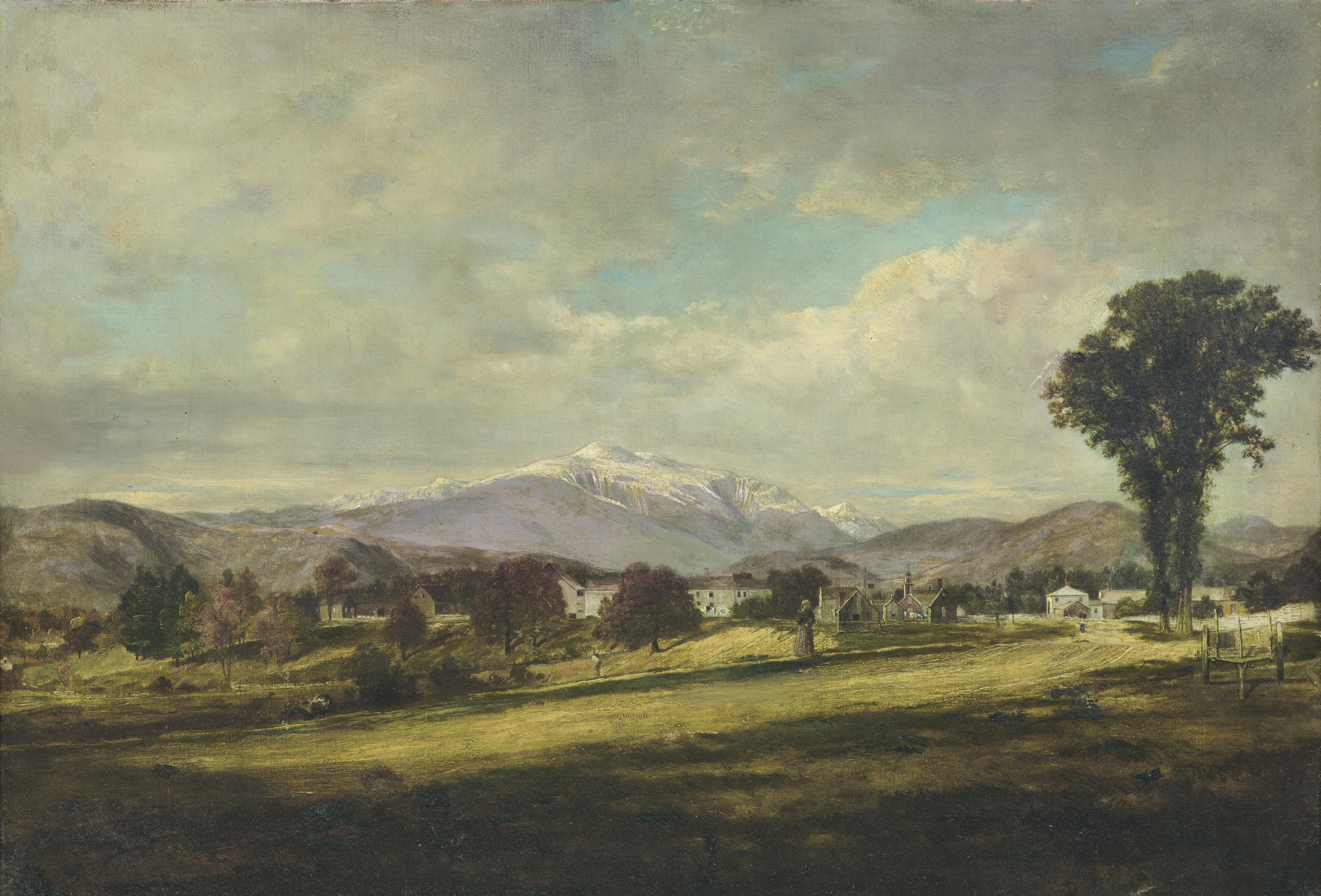 David Johnson - Study from Nature/White Mountains from North Conway, New Hampshire