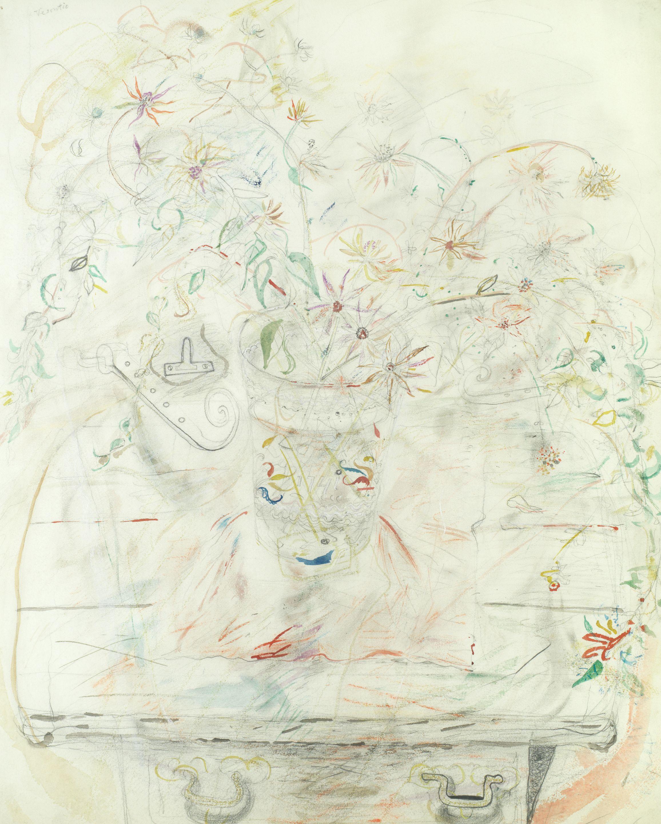 David Jones C.H., C.B.E. - Flowers in a tumbler of 1741